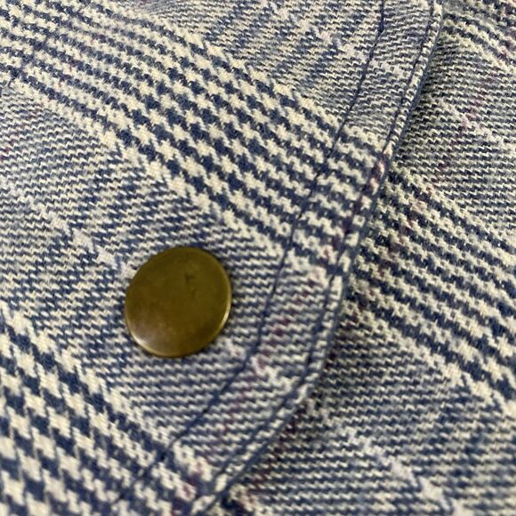 Denim & Co Blazer Womens XS Blue Jacket US Medium Career Work Office Chore Coat - Picture 14 of 16